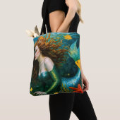 "Coralyn" - Mooie mystieke zeemeermin Tote Bag (Dichtbij)