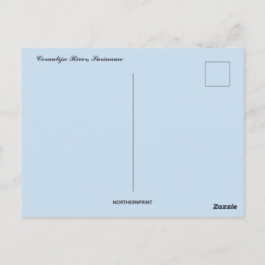 Corantijn River Suriname Briefkaart (Achterkant)