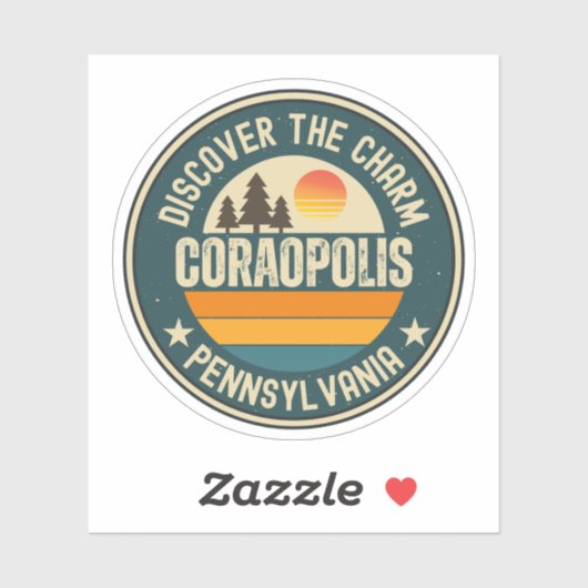 Coraopolis, Pennsylvania Sticker (Vel)