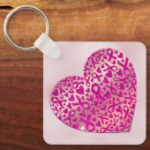 Corazón apoyo contra el Cáncer de Mama Camiseta Sleutelhanger (Voorkant)
