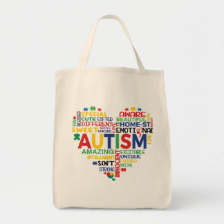 corazon autismo tote bag