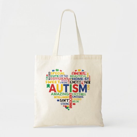 corazon autismo tote bag (Voorkant)
