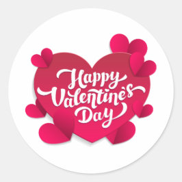 Corazon de San Valentin  Ronde Sticker