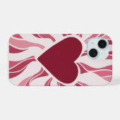 Corazón Minimalista iPhone 15 Case (Achterkant horizontaal)