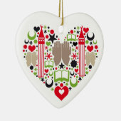 Corazón Ramadan Keramisch Ornament (Rechts)