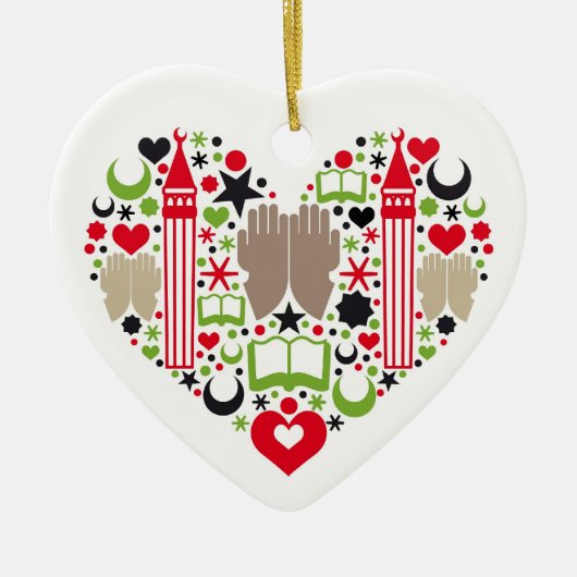 Corazón Ramadan Keramisch Ornament (Voorkant)