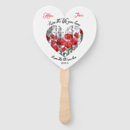 Corazón Vintage en Flor Handwaaier