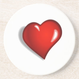 corazon zandsteen onderzetter