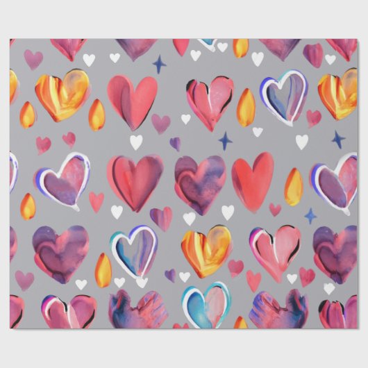 Corazones Abstractos Cadeaupapier (Vlak)