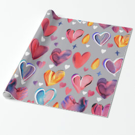 Corazones Abstractos Cadeaupapier