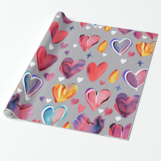Corazones Abstractos Cadeaupapier