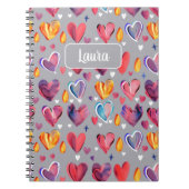 Corazones Abstractos Notitieboek (Voorkant)