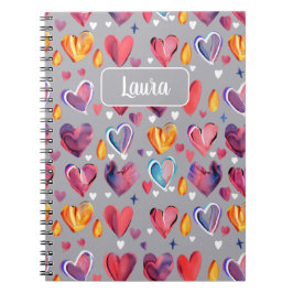 Corazones Abstractos Notitieboek