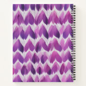 Corazones al Revés en Violeta Notitieboek (Achterkant)