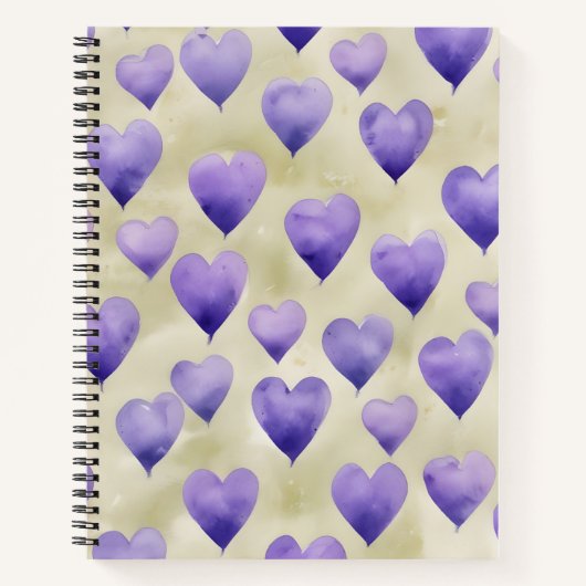 Corazones de Agua y Violeta Notitieboek (Voorkant)