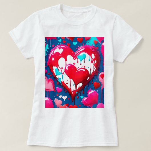 Corazones derretidos t-shirt (Design voorkant)