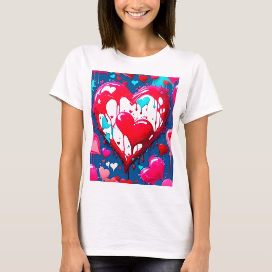 Corazones derretidos t-shirt (Voorkant)