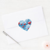 Corazones en cielo hart sticker (Envelop)
