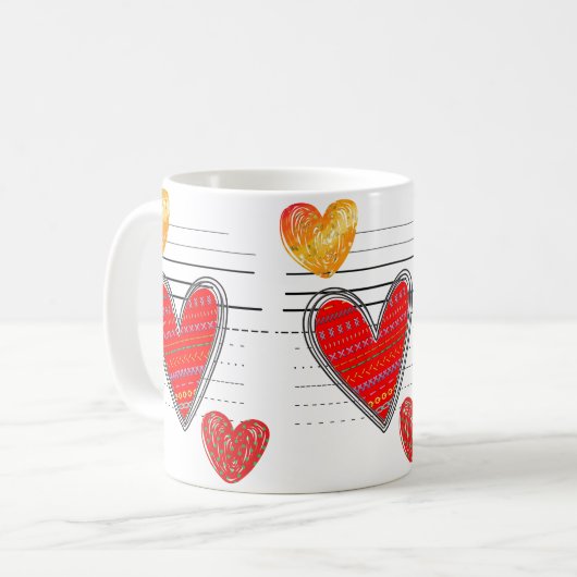 corazones koffiemok (Voorkant links)