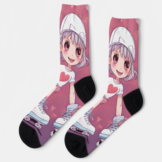 corazones pattern sokken (Links)