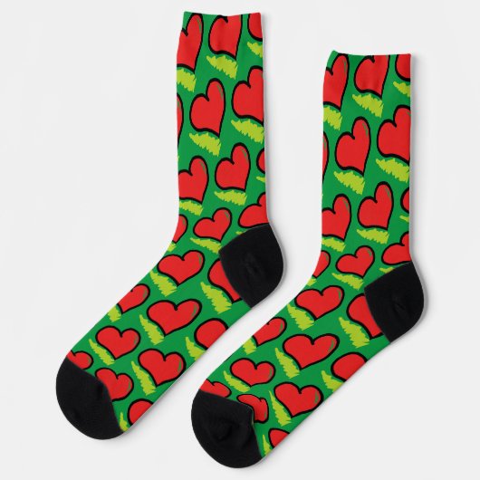 CORAZONES VERDE SOKKEN (Links)
