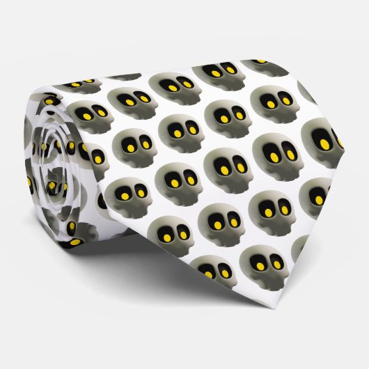 Corbata Calavera Stropdas (Opgerold)