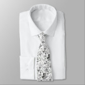 Corbata con instrummento musical y flores stropdas (Gebonden)
