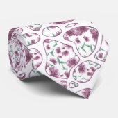 Corbata con manchas de flor jazmín stropdas (Opgerold)