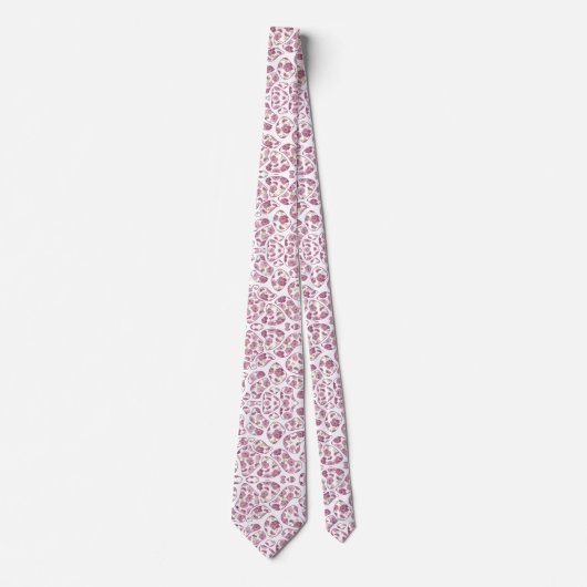 Corbata con manchas de flores lindas stropdas (Voorkant)