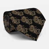 Corbata de dragón estilo asiático stropdas (Opgerold)