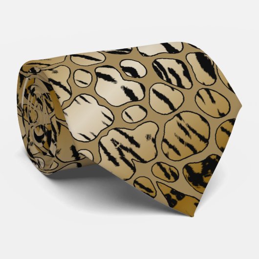 Corbata de tigre elegante stropdas (Opgerold)