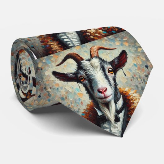 Corbata diseño Cabra Stropdas (Opgerold)