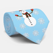 corbata festival de hombre de nieve stropdas (Opgerold)