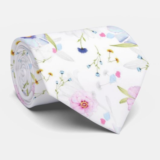 Corbata Floral elegante Stropdas (Opgerold)