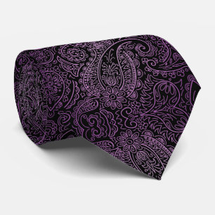 Corbata kleurenvioleta con negro stropdas