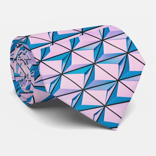 Corbata perspectiva geométrica stropdas (Opgerold)