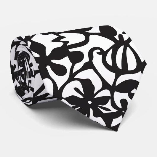 CORBATA TEXTURA FLORAL NEGRO STROPDAS (Opgerold)