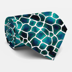 corbata turquesa con negro stropdas