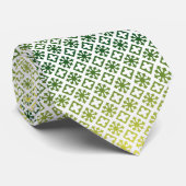 Corbata verde con amarillo stropdas (Opgerold)