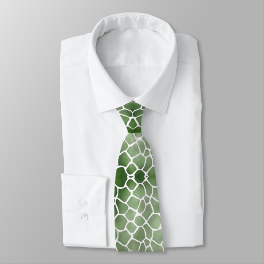 Corbata verde con blanco stropdas (Gebonden)