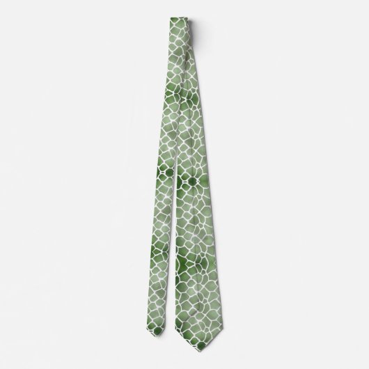 Corbata verde con blanco stropdas (Achterkant)
