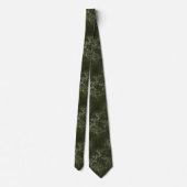 Corbata verde elegante con bambú stropdas (Achterkant)