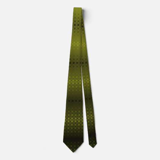 Corbata verde oliva con negro stropdas (Voorkant)