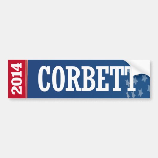 CORBETT 2014 BUMPERSTICKER (Voorkant)