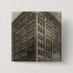 Corbett Bldg, Portland, Oregon Vierkante Button 5,1 Cm