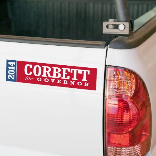 CORBETT FOR GOVERNOR 2014 BUMPERSTICKER (Op Truck)