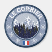 Corbier Ski Station Magneet (Voorkant)