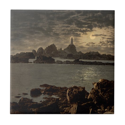 Corbiere Lighthouse II, Jersey, Engeland Tegeltje (Voorkant)