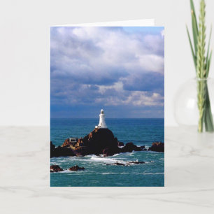 Corbiere vuurtoren bij hoog tij kaart