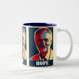 corbyn supporter arbeid aanpasbare HOPE mok